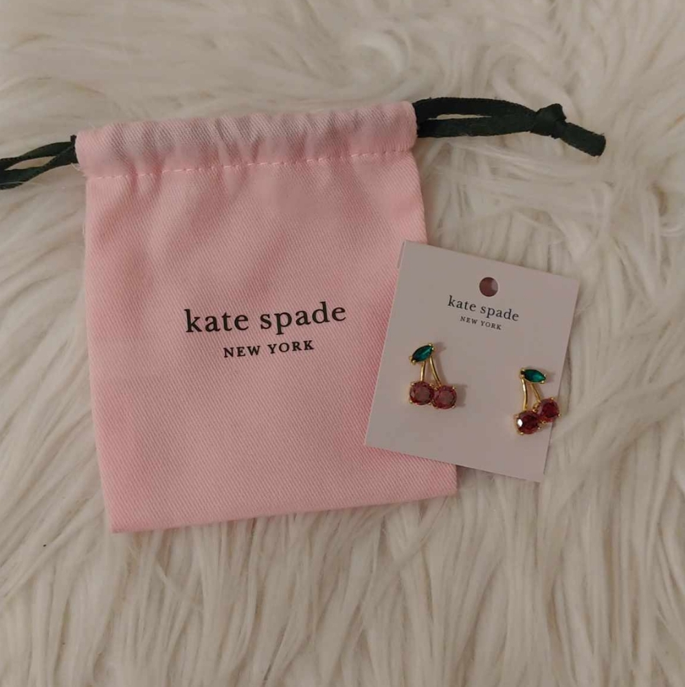 🍒FIRM! NWT KATE SPADE MA CHERIE EARRINGS WITH DUST BAG